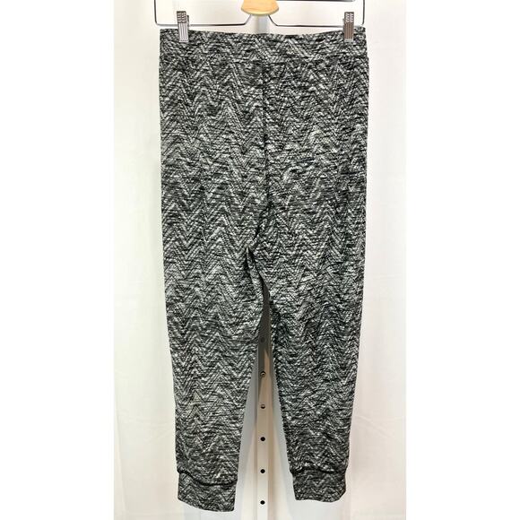 FREE PEOPLE Size S Harlow Harem Jogger Pants Marled Chevron Gray - Picture 2 of 10